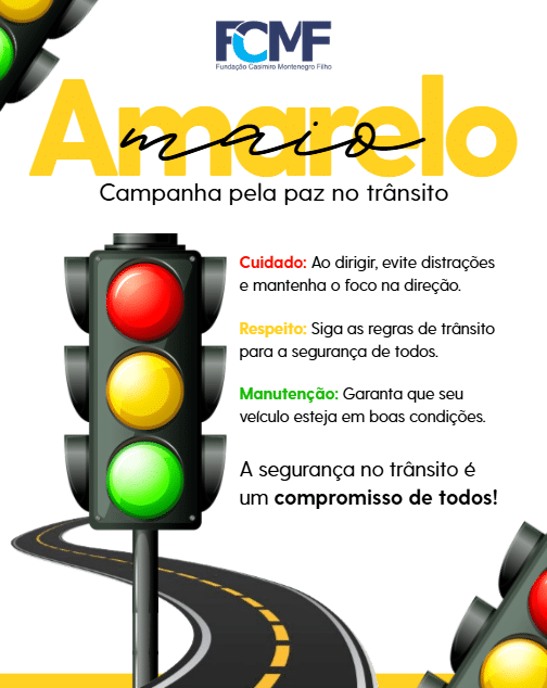 Maio Amarelo reforça a importância da segurança no trânsito 1 Maio Amarelo 2026 folder